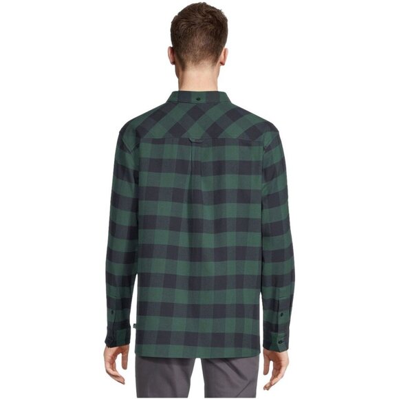 NEW Ripzone Men's Monte 2.0 Flex Flannel Long Sleeve Shirt Thyme Green - Picture 3 of 5